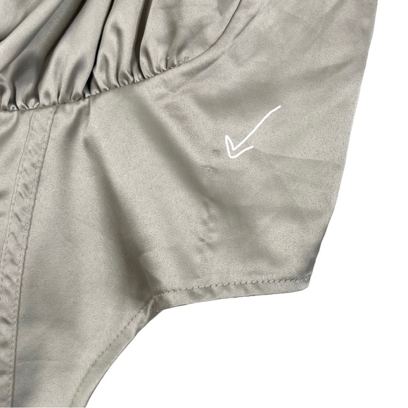 Almost Famous Cropped Satin Corset Top - Picture 6 of 7